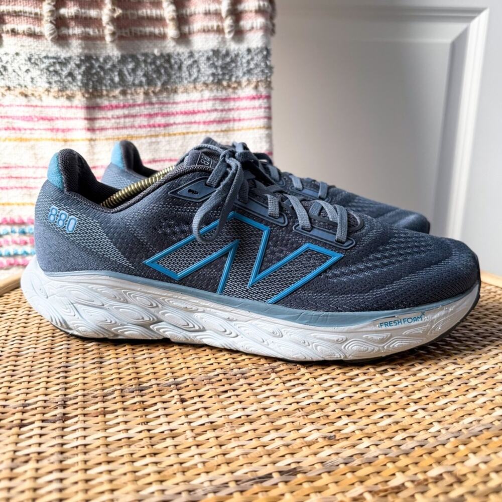 New Balance Fresh Foam X 880 V14 Arctic Grey Quarry Blue Sneakers Women’s 9.5 - Picture 2 of 9